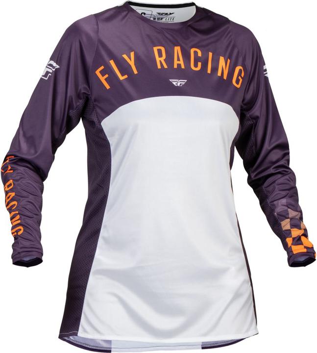 Fly MX24 Women's Lite Jersey Purple White Neon Coral