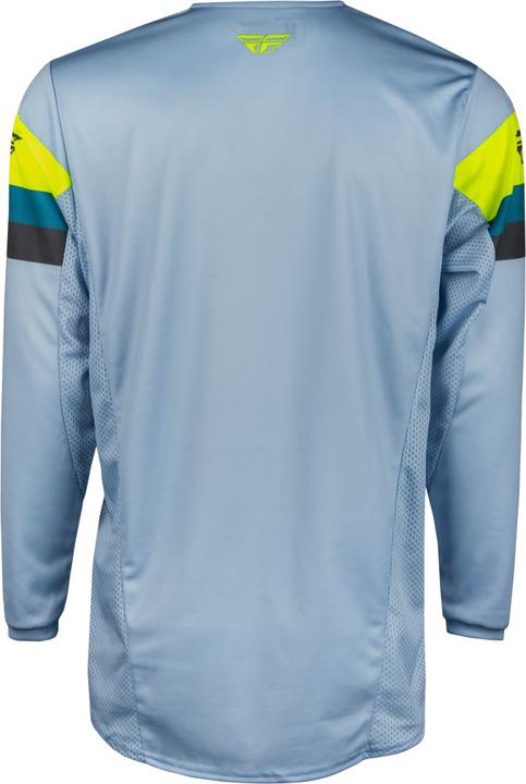 Fly MX24 Kinetic Jersey Prix Ice Grey Charcoal Hi-Vis