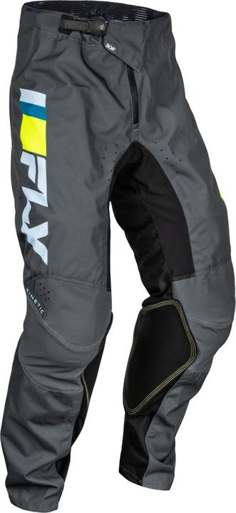 Fly MX24 Kinetic Pants Prix Ice Grey Charcoal Hi-Vis