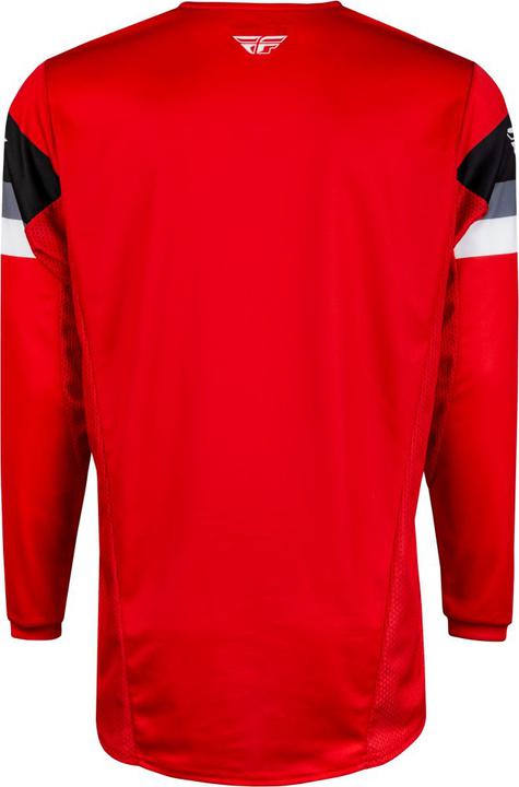 Fly MX24 Youth Kinetic Jersey Prix Red Grey White