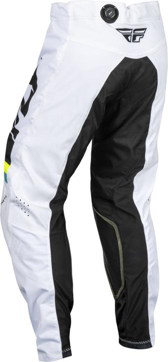 Fly MX24 Kinetic Pants Prix White - Black Hi-Vis
