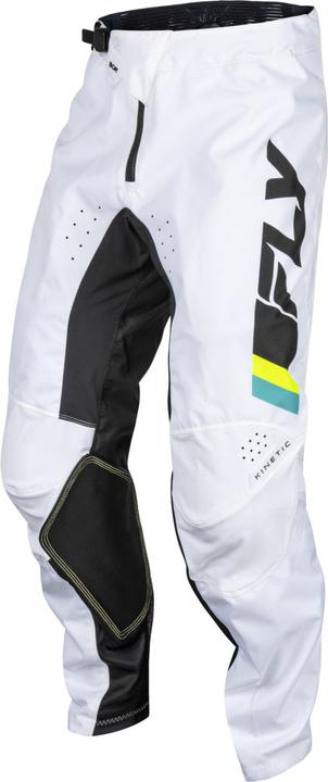 Fly MX24 Kinetic Pants Prix White - Black Hi-Vis