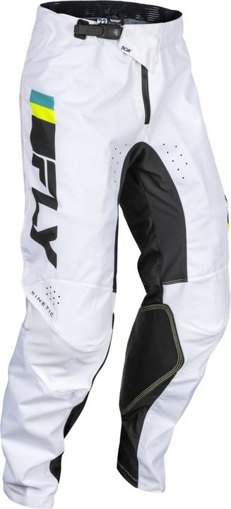Fly MX24 Kinetic Pants Prix White - Black Hi-Vis