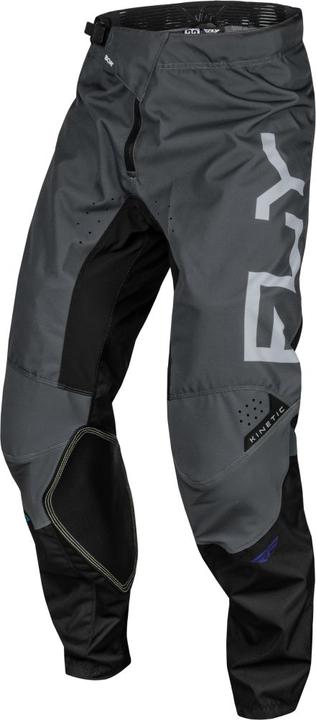 Fly MX24 Kinetic Pants Reload Charcoal - Black Blue Iridium