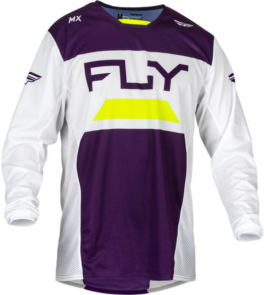 Fly MX24 Kinetic Jersey Reload Deep Purple White Hi-Vis