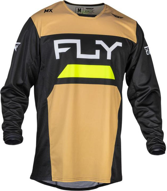 Fly MX24 Kinetic Jersey Reload Khaki - Black Hi-Vis