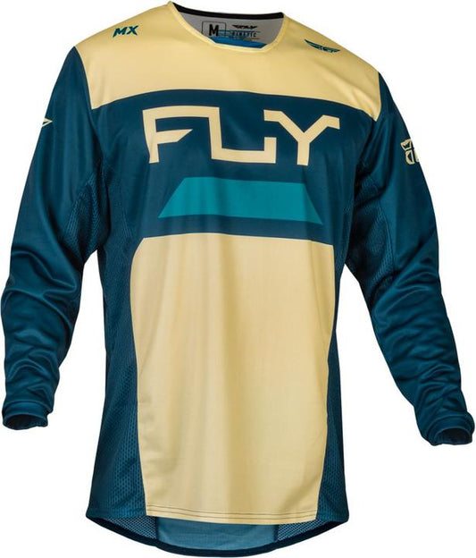 Fly MX24 Kinetic Jersey Reload Ivory Navy Cobalt