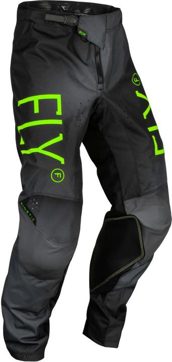 Fly MX24 Kinetic Pants Prodigy Charcoal Neon Green