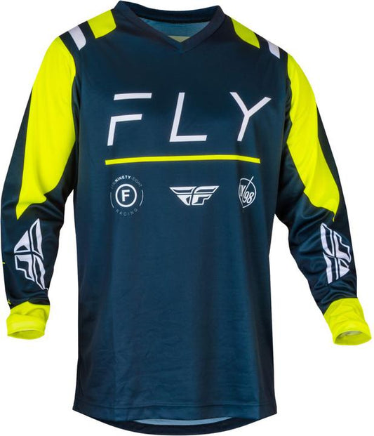 Fly MX24 F-16 Jersey Navy Hi-Vis White