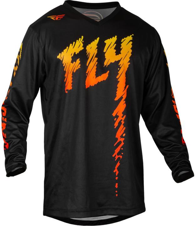 Fly MX24 Youth F-16 Jersey - Black Yellow Orange
