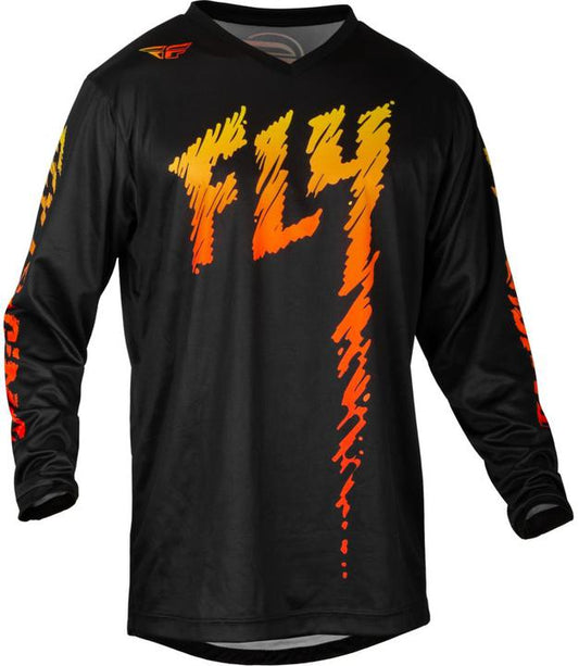 Fly MX24 Youth F-16 Jersey - Black Yellow Orange