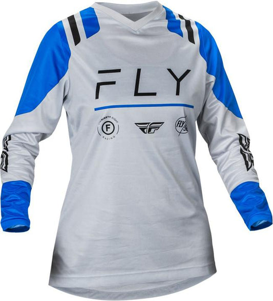 Fly MX24 F-16 Women's Jersey Arctic Grey Blue