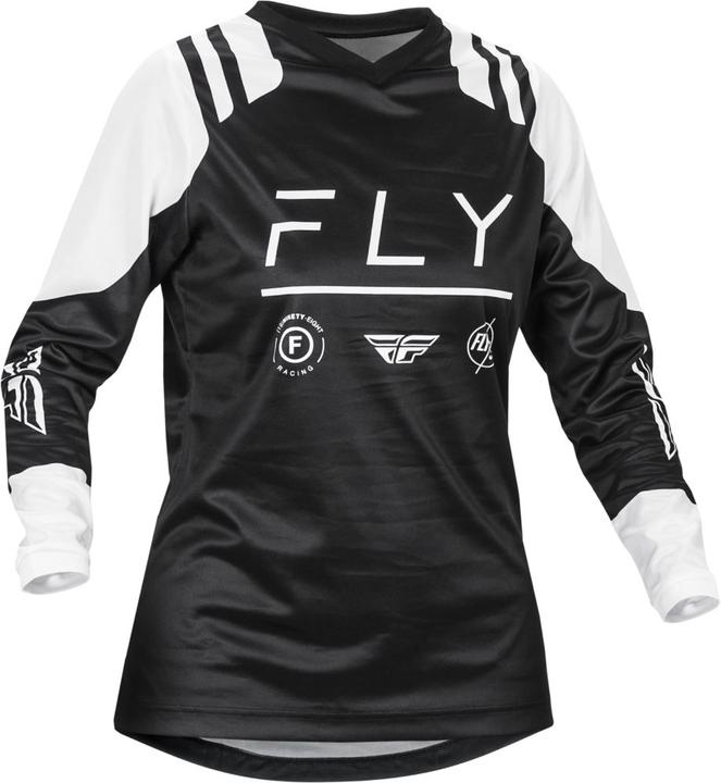 Fly MX24 F-16 Women's Jersey - Black / White