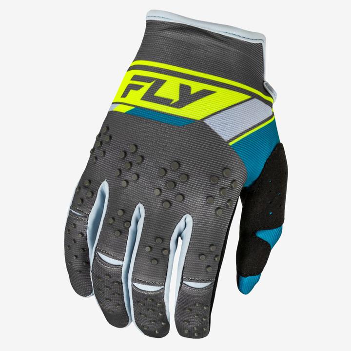 Fly MX24 Youth Kinetic Gloves - Prix Charcoal Hi-Vis