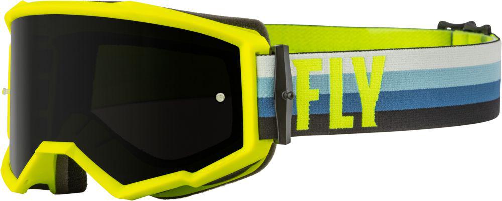 Fly Goggles Zone Youth Hivis Teal Dark Lens