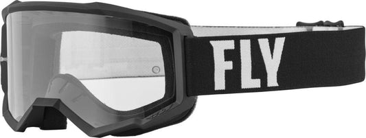 Fly Goggles Focus Youth - Black/White Clear Lens