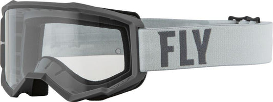 Fly Goggles Focus Youth Grey Dark Grey Clear Lens