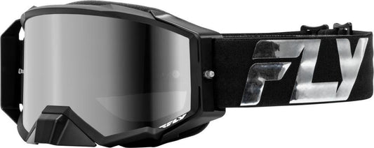 Fly MX24 Fly Goggles Zone Pro Elite Black/Silver - Sil Mir/SMK Lens