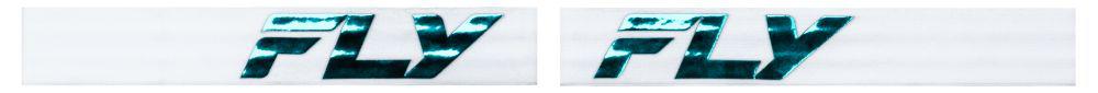 Fly MX24 Fly Goggles Zone Pro Elite White/Teal - Blu/Teal Mir/Sky Blu Lens