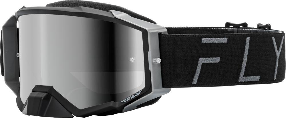 Fly MX24 Fly Goggles Zone Pro Black/Grey - Black Mir/SMK Lens
