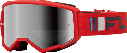 Fly MX24 Fly Goggles Zone Red/Charcoal - Sil Mir/SMK Lens