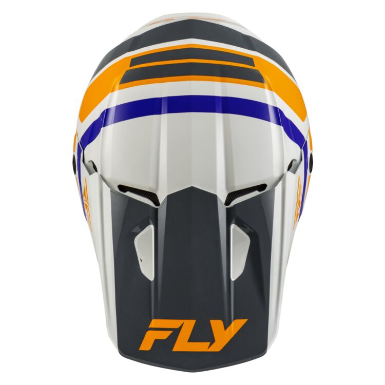 Fly Youth Kinetic Helmet Scrap - White / Orange
