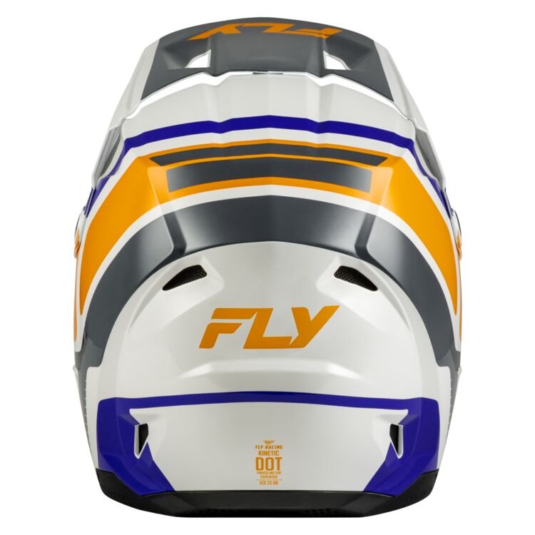 Fly Youth Kinetic Helmet Scrap - White / Orange