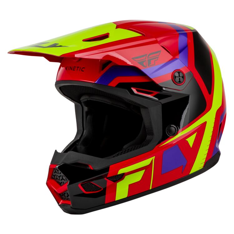 Fly Youth Kinetic Helmet Scrap - Red / Purple