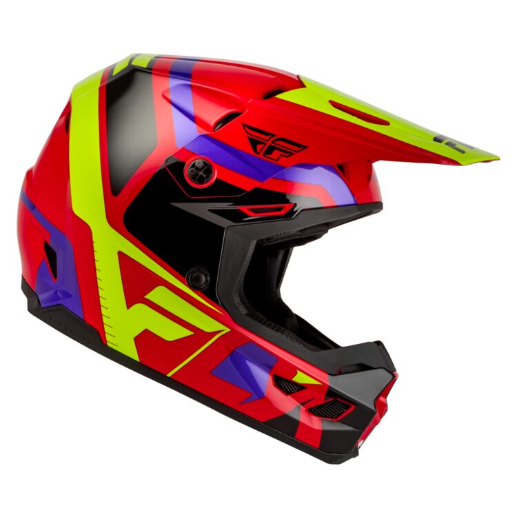 Fly Youth Kinetic Helmet Scrap - Red / Purple