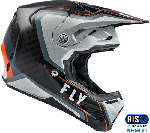Fly Formula Carbon Helmet - Axon Black / Grey / Orange