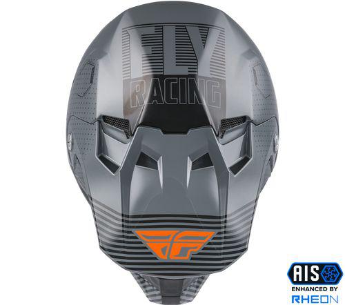 Fly Formula CC Helmet - Youth Large - Primary Grey / Orange