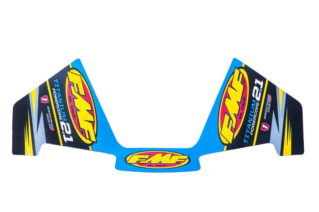 FMF Powercore 2.1 Titanium Mylar Decal Replacement