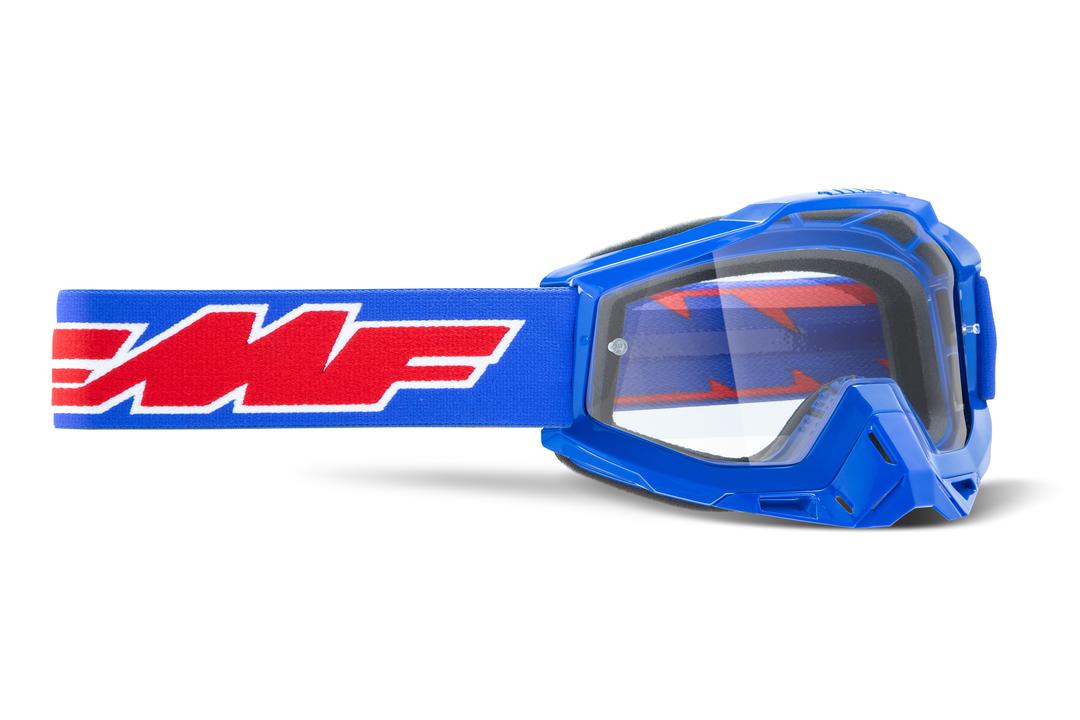 FMF Vision Goggles Powerbomb Otg Clear Blue