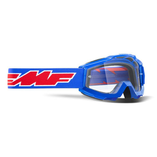 FMF Vision Goggles Youth Powerbomb Rocket Clear Blue