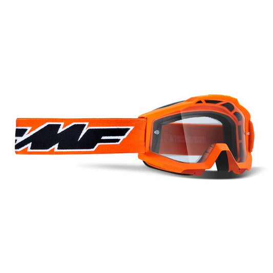 FMF Vision Goggles Youth Powerbomb Rocket Clear Orange