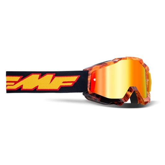 FMF Vision Goggles Youth Powerbomb Spark Mirror - Black Yellow