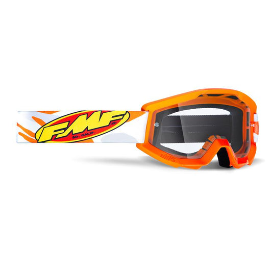 FMF Vision Goggles Youth Powercore Assault - Clear Grey