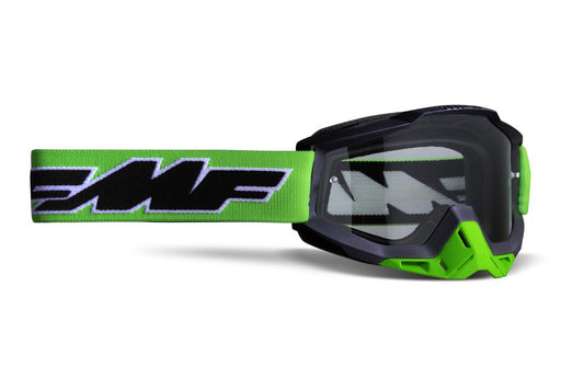 FMF Vision Powerbomb Goggles Rocket Lime - Clear Lens
