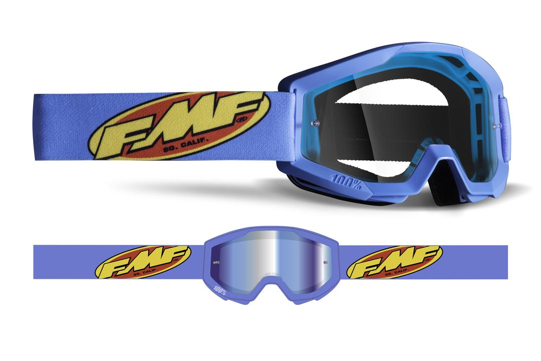 FMF Vision Powercore Youth Goggles Core Cyan - Clear Lens