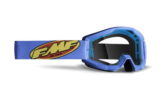 FMF Vision Powercore Youth Goggles Core Cyan - Clear Lens