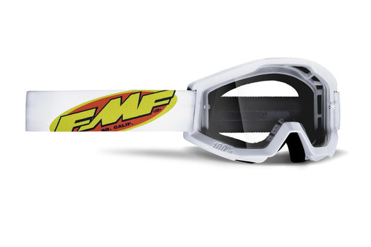 FMF Vision Powercore Goggles Core White - Clear Lens