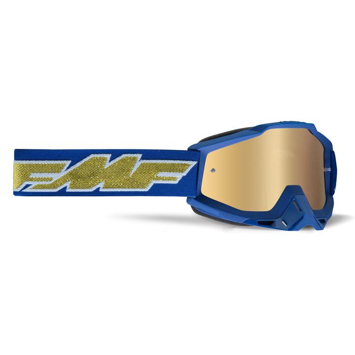 FMF Vision Powerbomb Goggles Rocket Deep Navy Gold True Gold Lens
