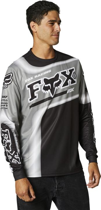 Fox Retro Powerband Ls Jersey - Black