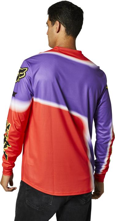 Fox Retro Powerband Ls Jersey Red