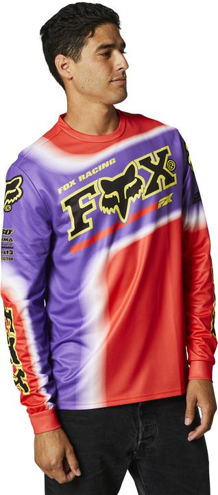 Fox Retro Powerband Ls Jersey Red