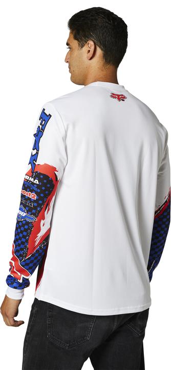 Fox Retro Brushed Ls Jersey White