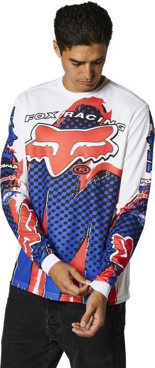 Fox Retro Brushed Ls Jersey White