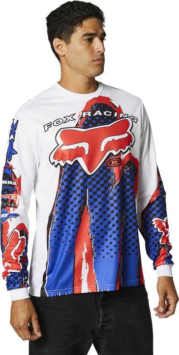 Fox Retro Brushed Ls Jersey White