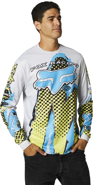 Fox Retro Brushed Ls Jersey Grey