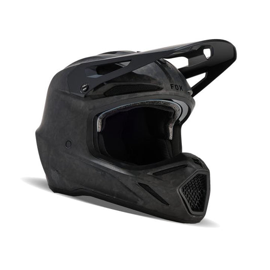 Fox V3 RS Carbon Helmet - Matt Black